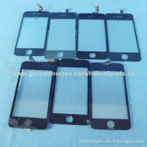 Mobile phone touch digitizer with frame complete for iPhone 4g